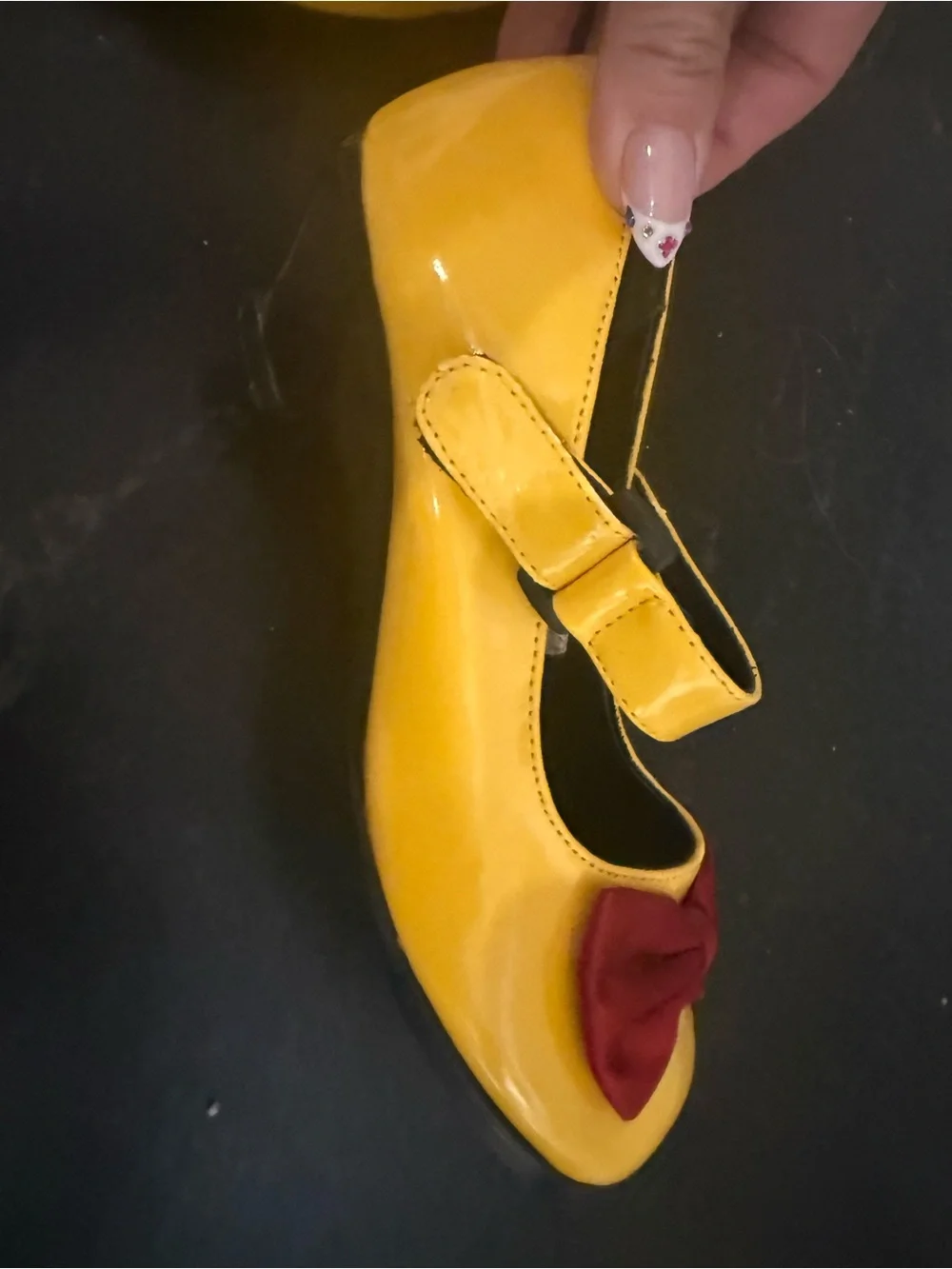 Disney Minnie-Inspired Yellow Mary Jane Flats 🎀✨ | size 7